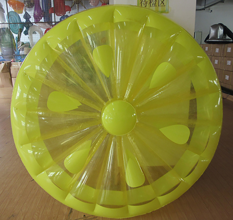 Inflatable PVC Transparent Yellow Floating Lemon