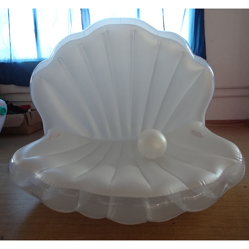 PVC Inflatable White&Clear Shell Float With 30CM Ball