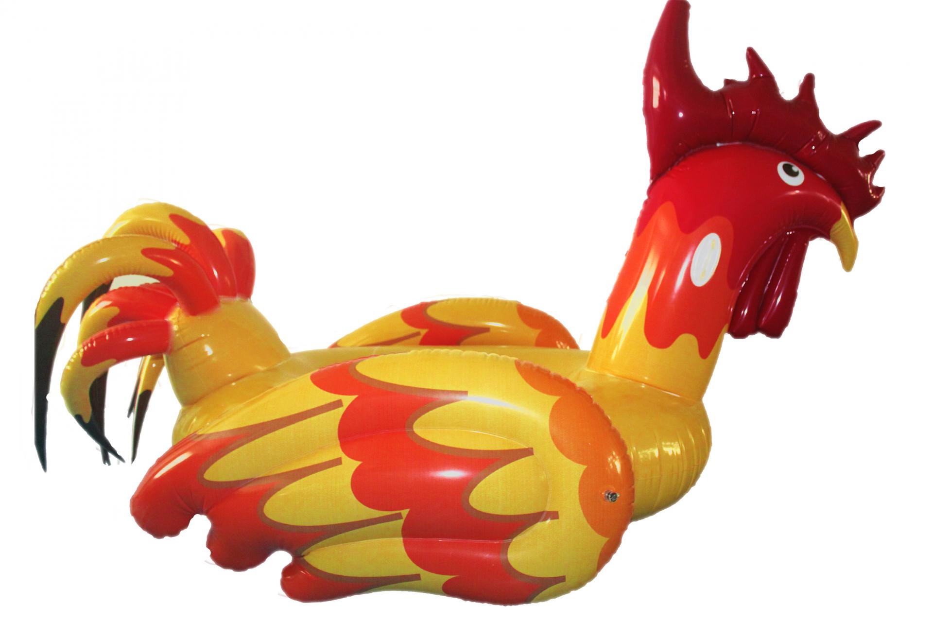 Inflatable 0.3MM PVC Rooster Cock Rider Float