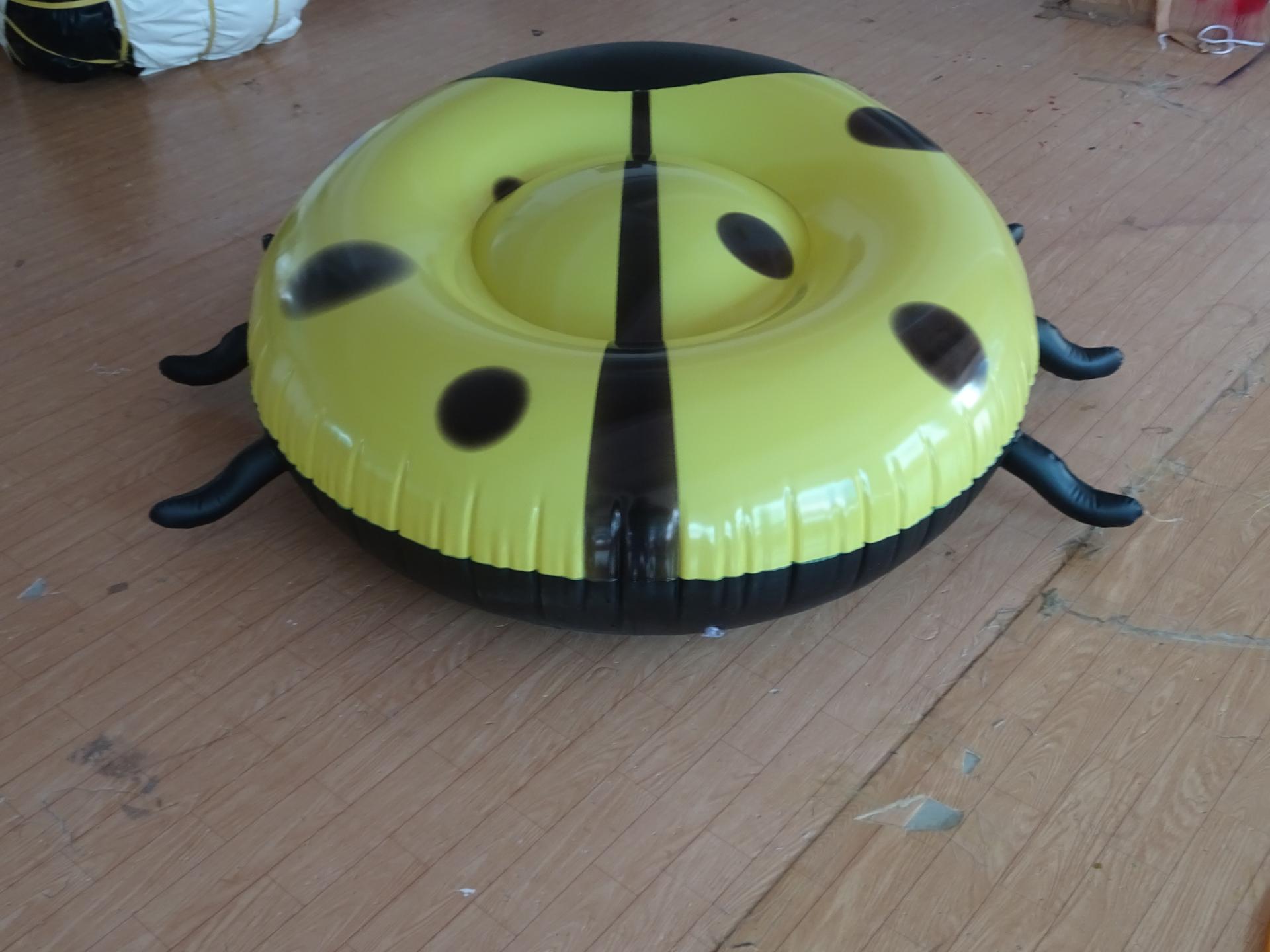 Inflatable Red And Black Ladybug Floaty L260CM Long