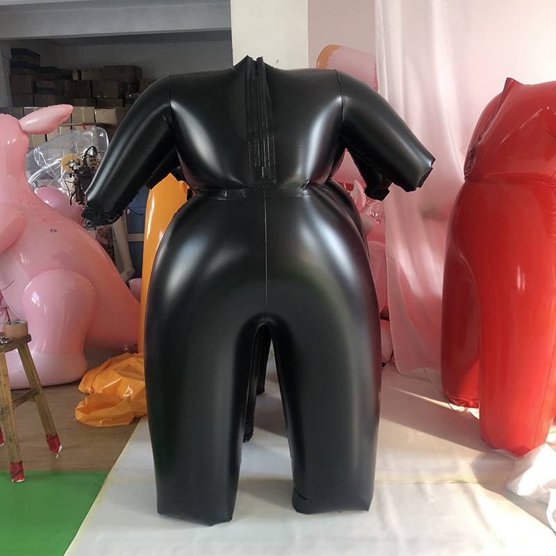Customised Black Inflatable Random Surprise Costume Air Blow Up Dress Suits