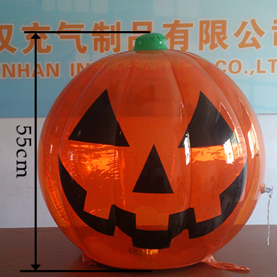 Customised Inflatable PVC Pumpkin Balloon With Hardbard Inside Bottom For Holiday Party Yard