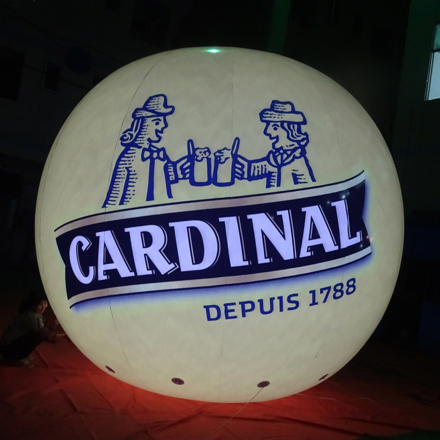 Customised 3M Dia Cardinal Giant Large PVC Helium Balloon 2C Logo Printed Two Side