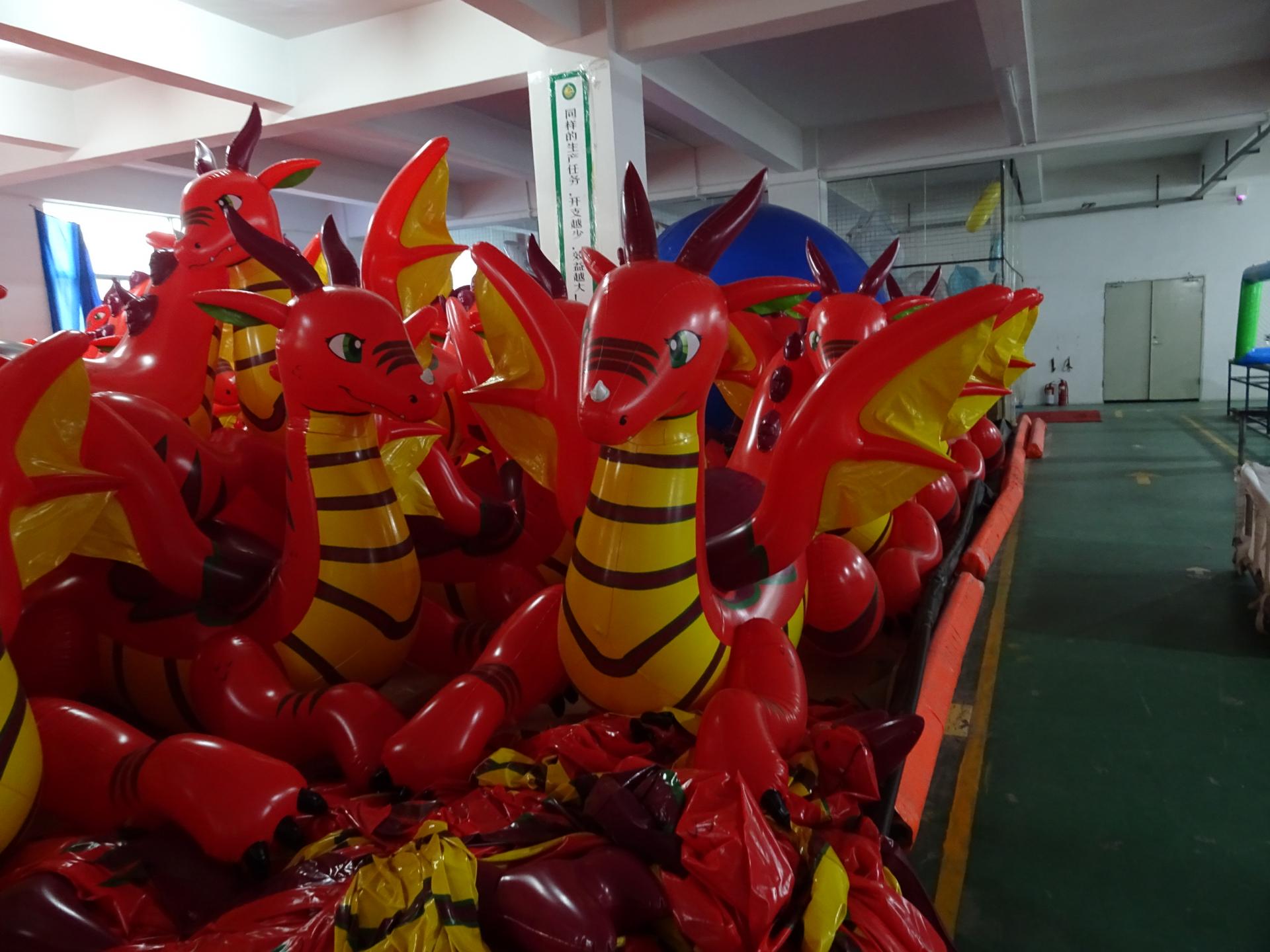 Custom Inflatable Rider Animal Fyaryuu Dragon Cartoon For Advertising Or Playing