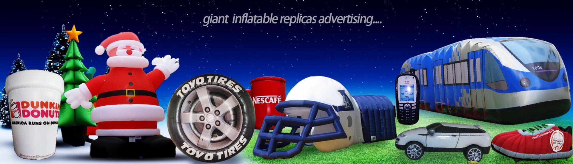 Inflatable ground balloon