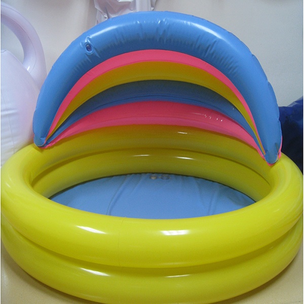 best sale Inflatable pvc baby swimming pool w rainbow sunshade, Inflatable baby SPA pool