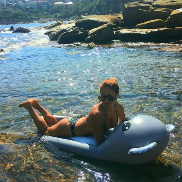 Inflatable Koala Pool Floating Toy Animal Swimming Raft Deck Chair Bear Gift