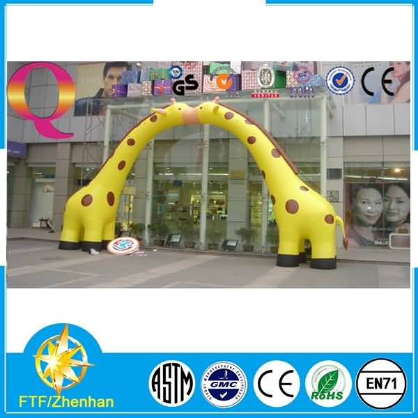 Inflatable entrance arch
