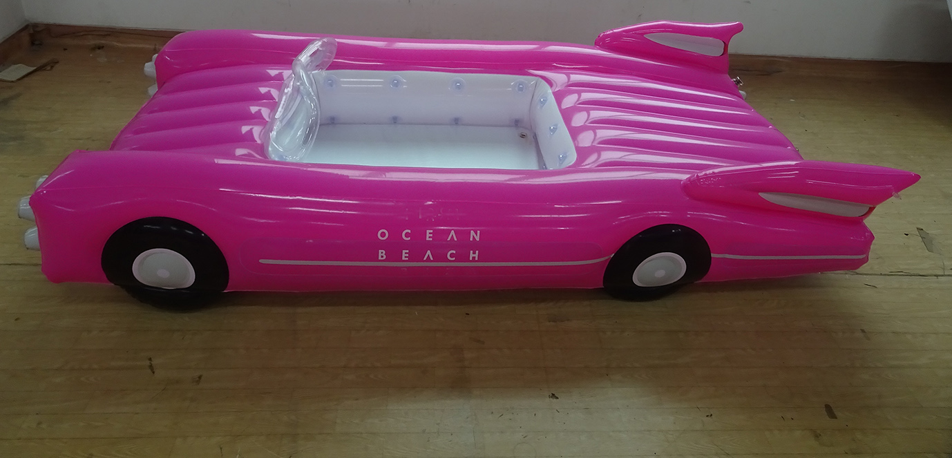 Inflatable car float
