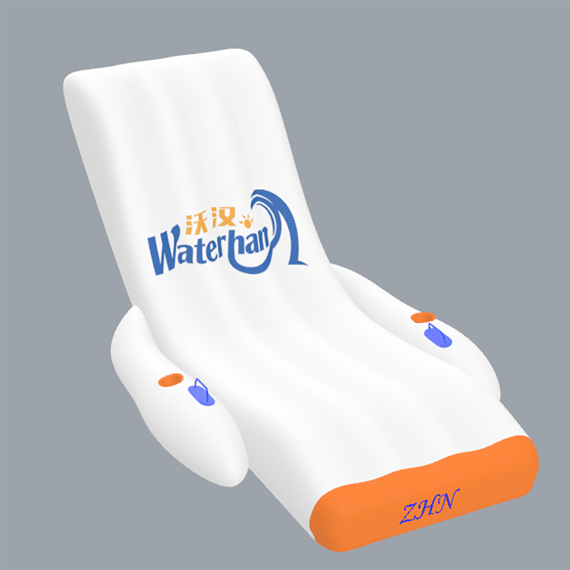 inflatable white lounger chair
