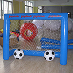 Inflatable football goal with net