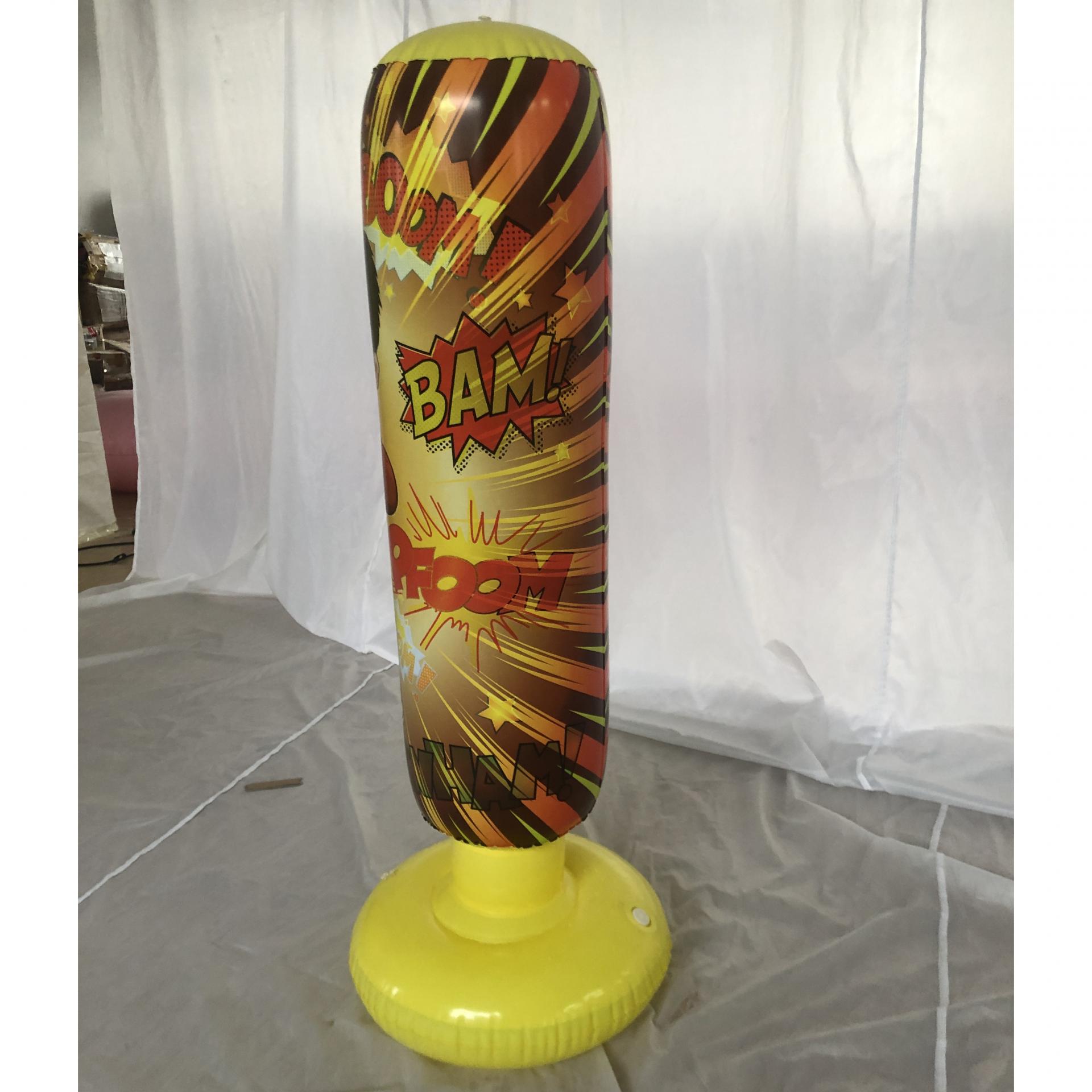 Inflatable tumbler punching bag