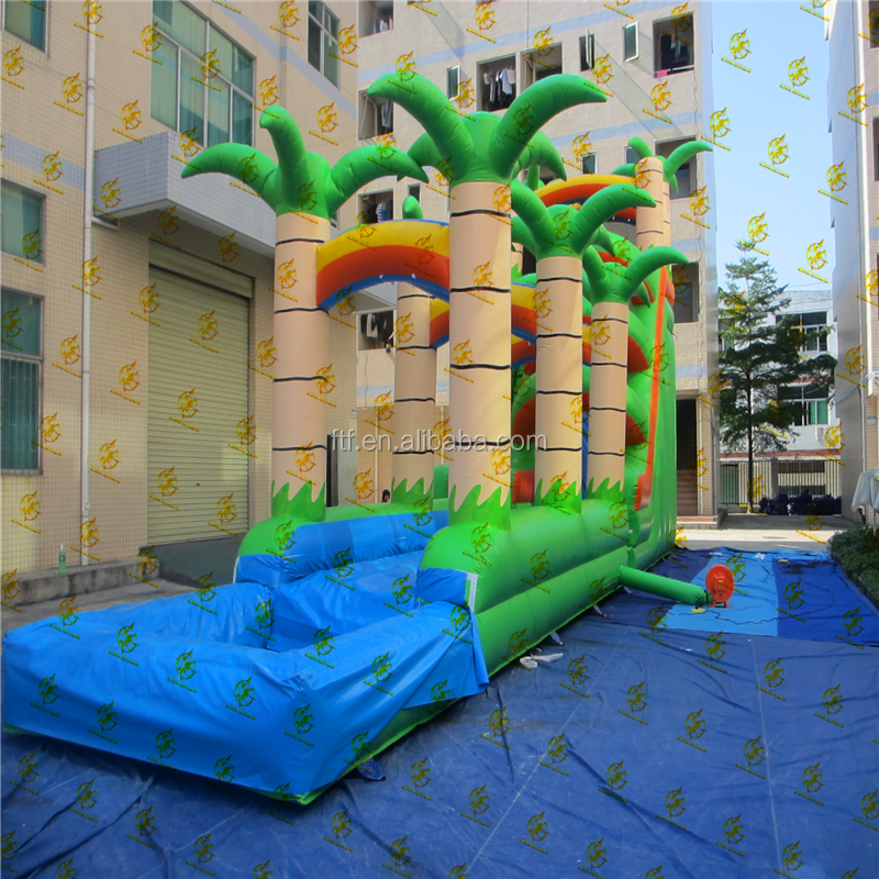 Inflatable Summer Water Slide With Slipper