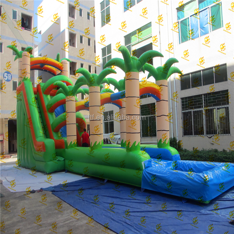 Inflatable Summer Water Slide With Slipper