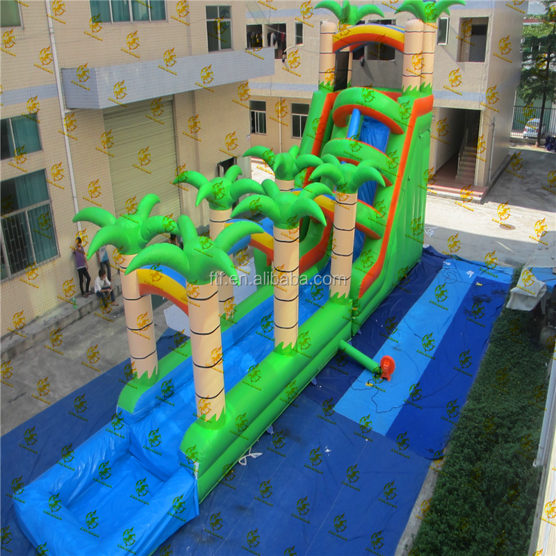 Inflatable Summer Water Slide With Slipper