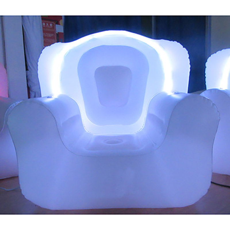 Pvc Inflatable Sofa With Led With Remote Controler