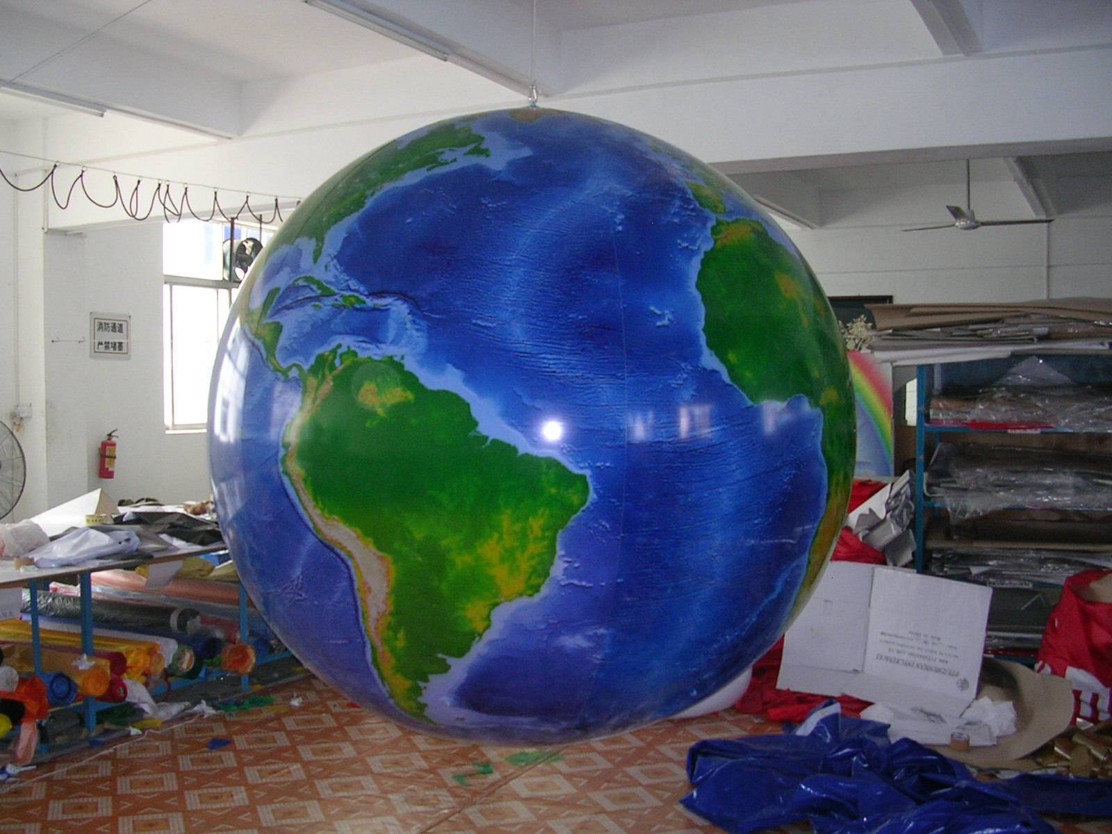 10Ft Dia Helium Balloon With Full Globe Printings