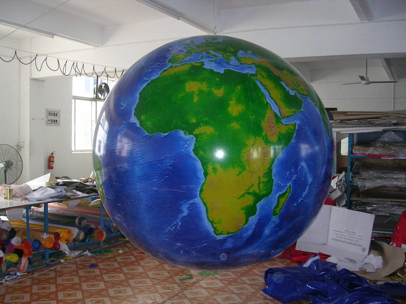 10Ft Dia Helium Balloon With Full Globe Printings