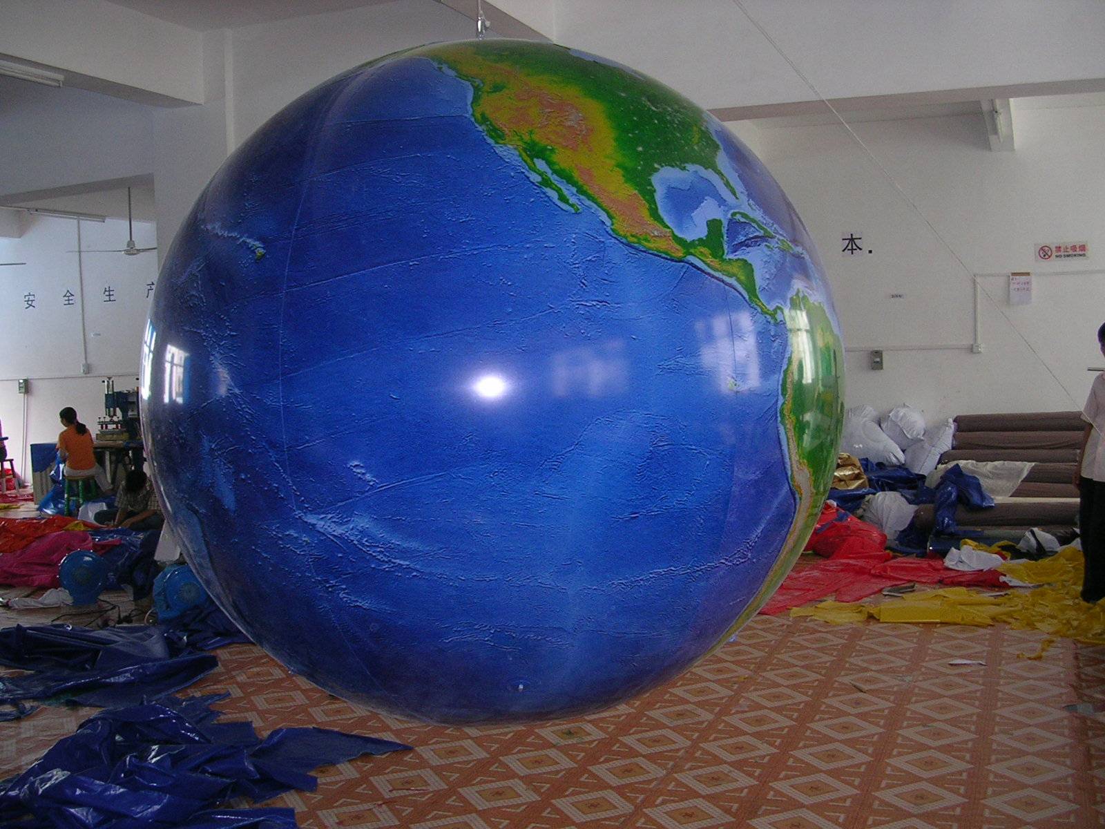 10Ft Dia Helium Balloon With Full Globe Printings