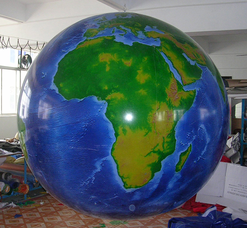 10Ft Dia Helium Balloon With Full Globe Printings