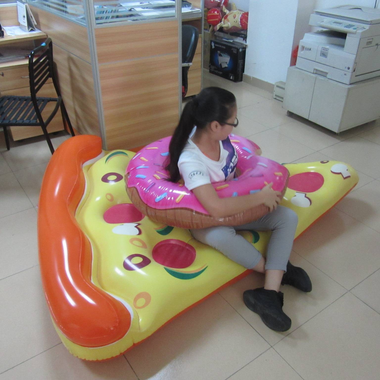 Inflatable Pizza Pool Float 175Cm