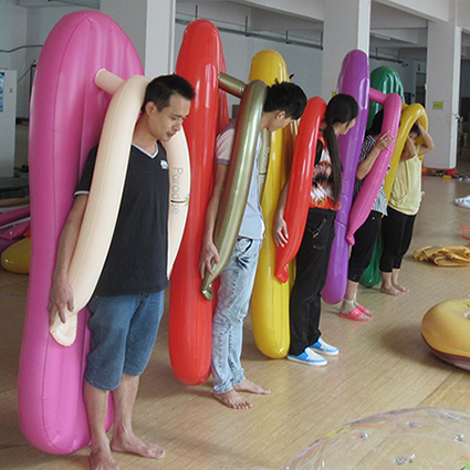 Inflatable Sandal(Slipper) Pool Floating Mattress