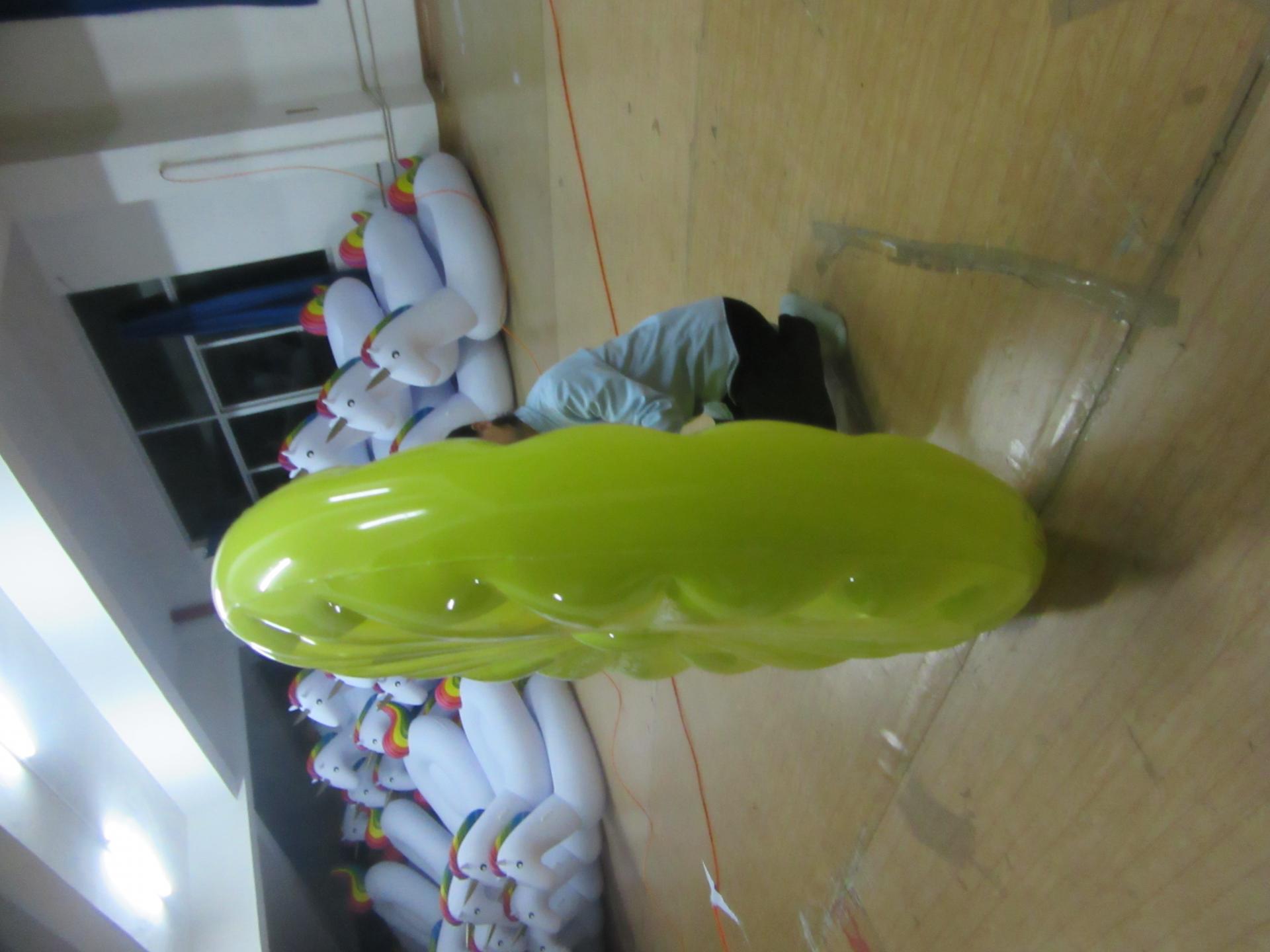 Inflatable PVC Transparent Yellow Floating Lemon