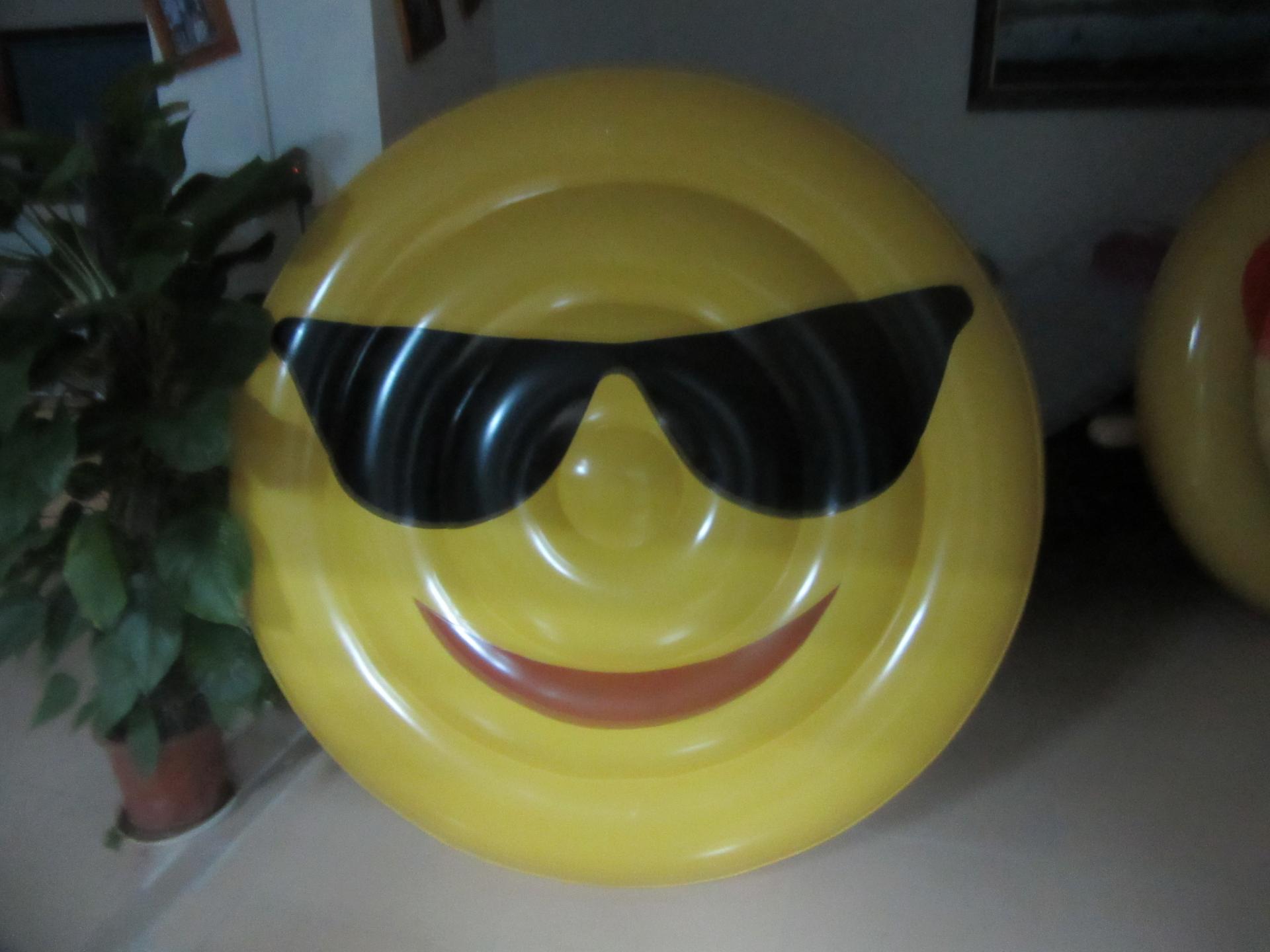 Inflatable Sunglasses Emoji Pool Float