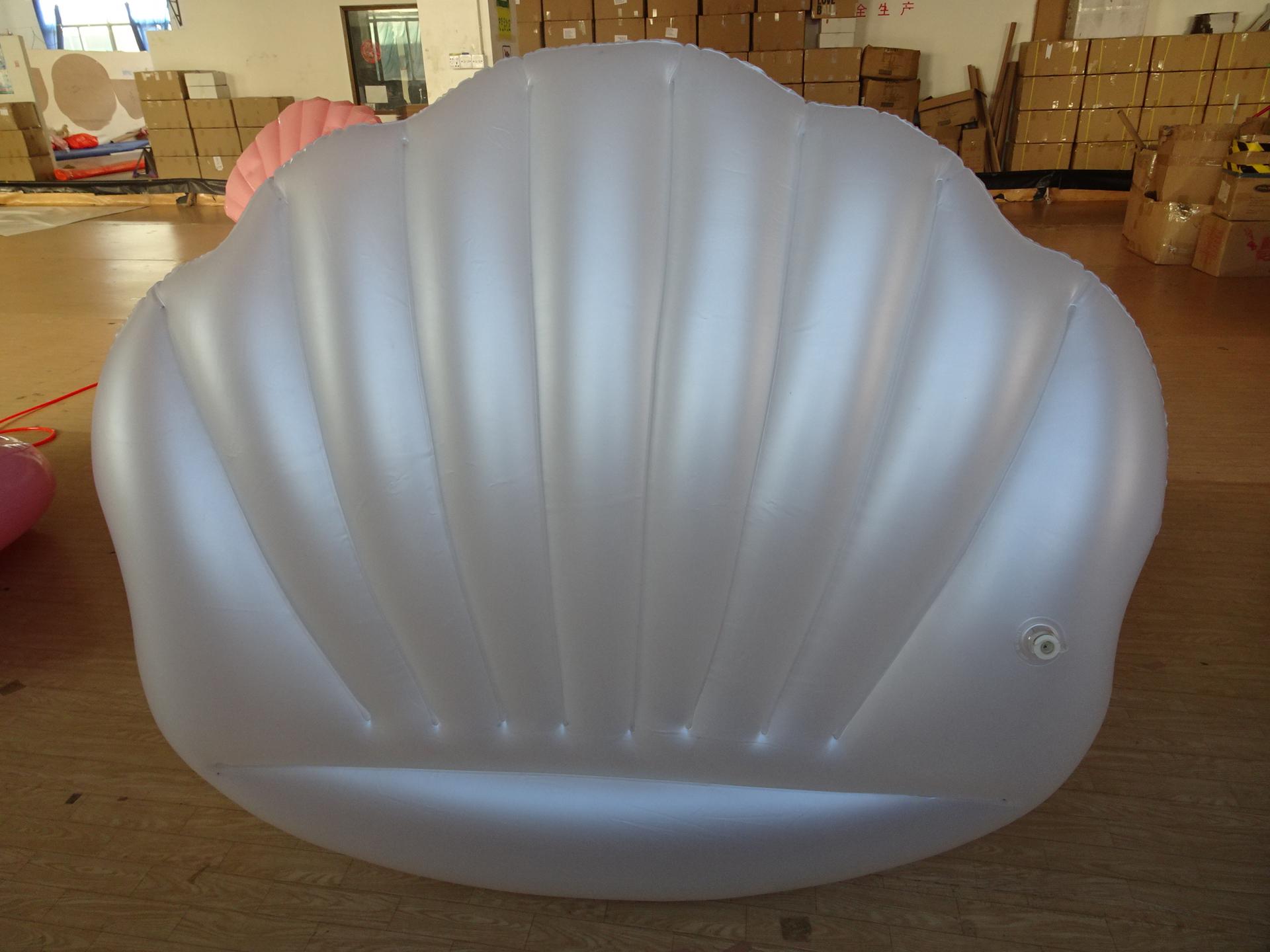 PVC Inflatable White&Clear Shell Float With 30CM Ball