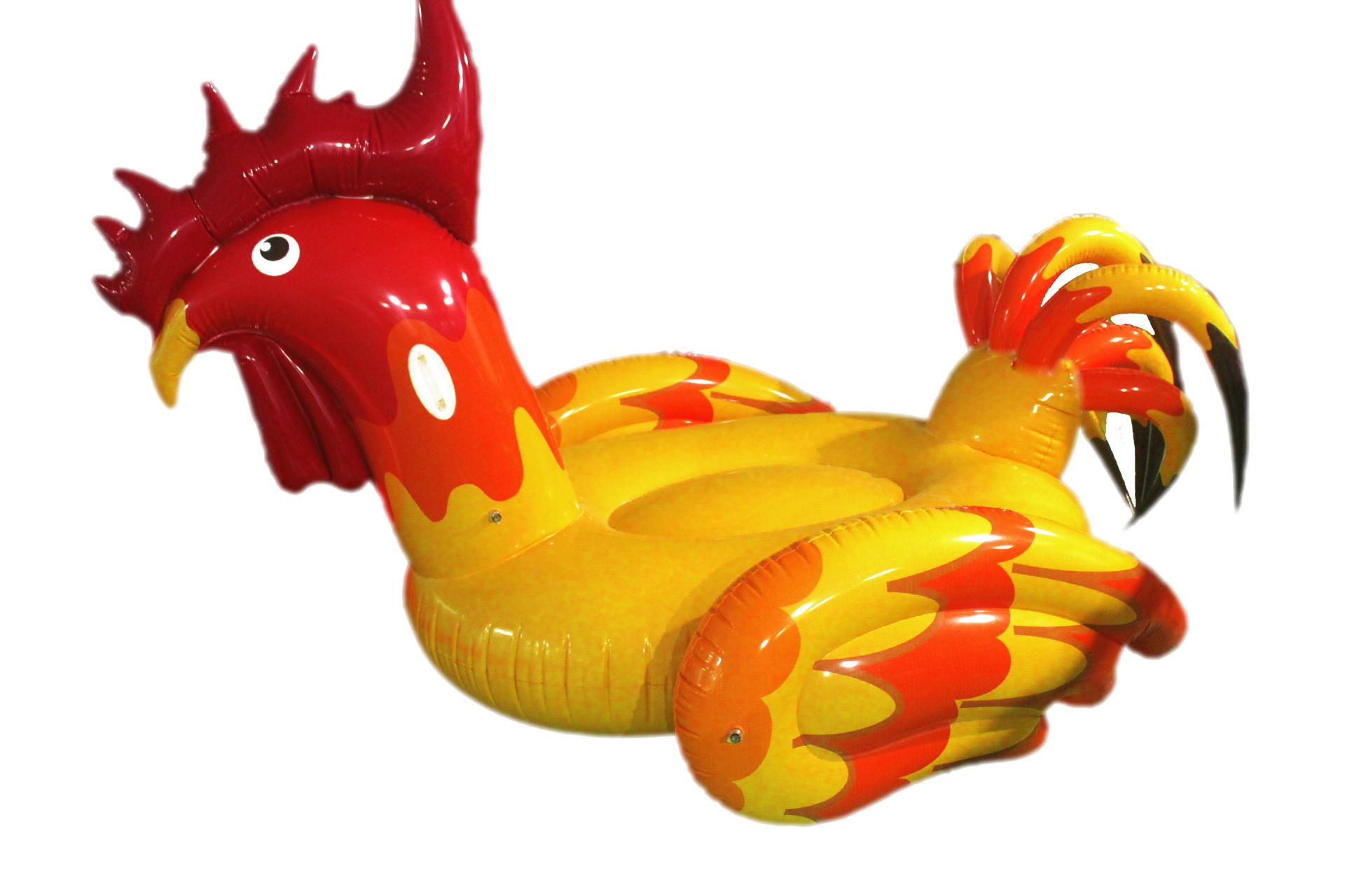 Inflatable 0.3MM PVC Rooster Cock Rider Float