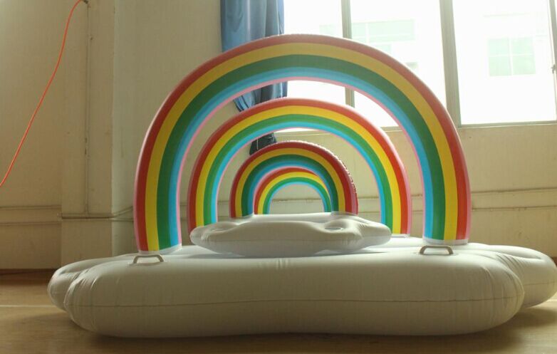 Inflatable Giant Rainbow Cloud Float By 0.25MM PVC