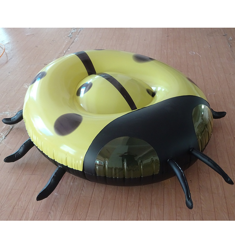 Inflatable Red And Black Ladybug Floaty L260CM Long