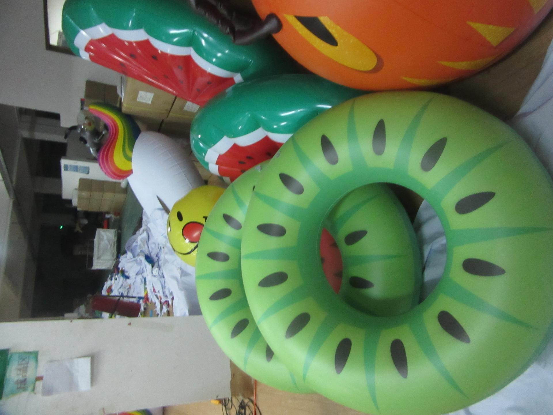 Customised PVC Inflatable Watermelon Ring For Summer, Pool,Beach Party Decorations