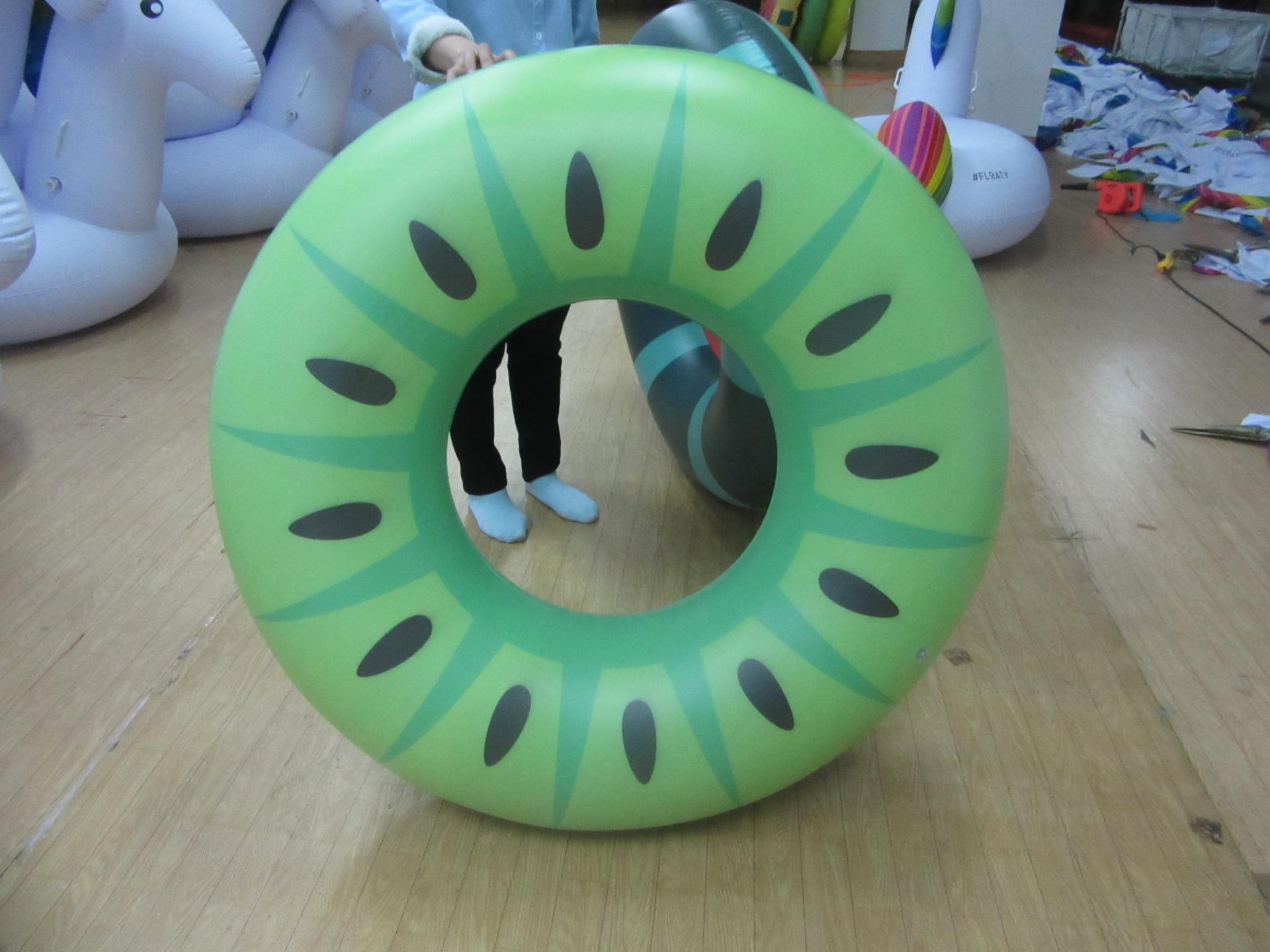 Customised PVC Inflatable Watermelon Ring For Summer, Pool,Beach Party Decorations