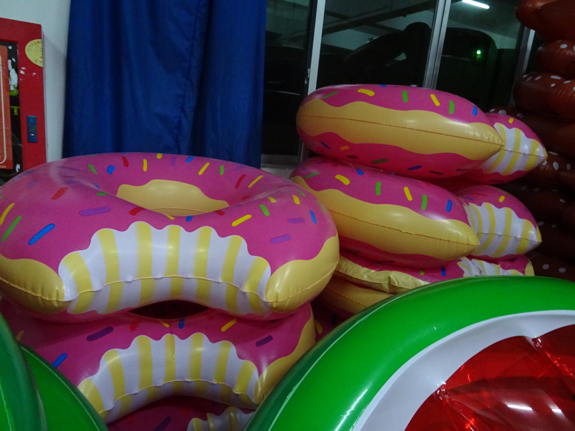 Customised Inflatable Swimming Pool Floating Donut Swimming Rings For Indoor And Outdoor
