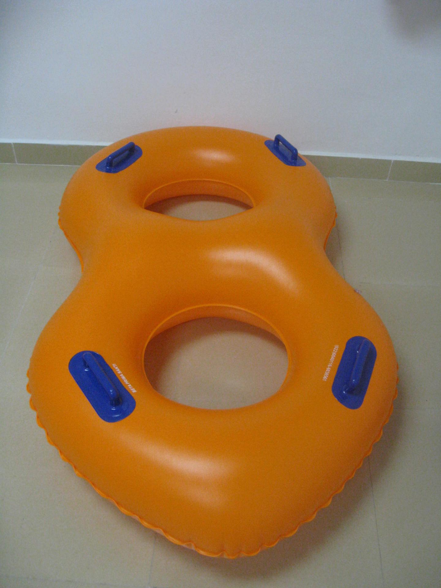 Customised 120CM Dia Inflatable Wheel Ring With 2 Handles Without Inner Ring For Beach,Pool Funning