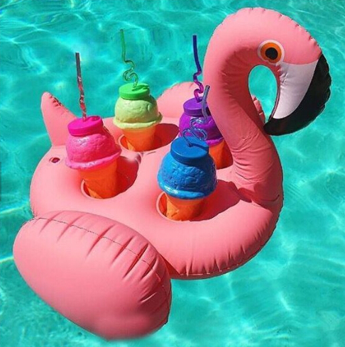 Customised Business Promotional Gifts&Toys Inflatable Pool Floating Ice Cooler Bars & Cup Holders.