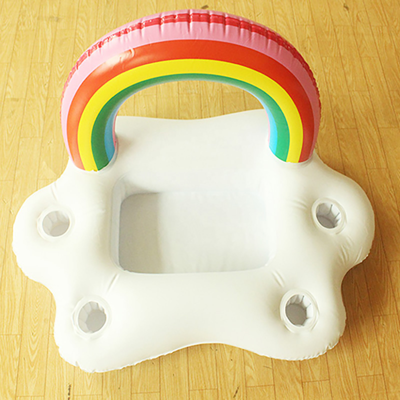 Customised Inflatable Rainbow Cup Holder Beverage Cooler Holder For Themed Party Parties Food Beer