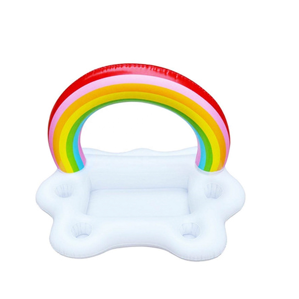 Customised Inflatable Rainbow Cup Holder Beverage Cooler Holder For Themed Party Parties Food Beer