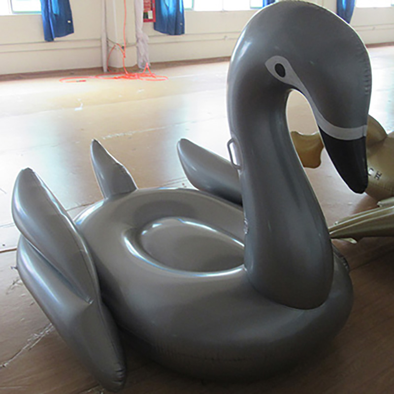 Customised Infaltable Silver Pool Water Floating Swan Balloon Toy For Outdoor Party Water