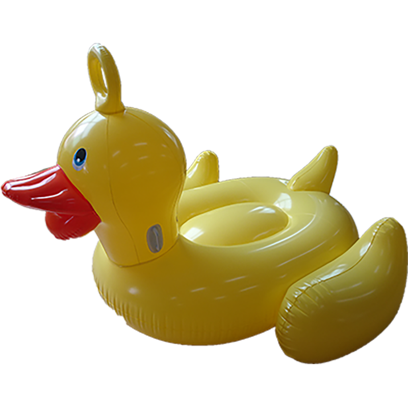 Customised Inflatable Yellow Duck Float Ride On Large For Summer Beach Swimming Pool Party