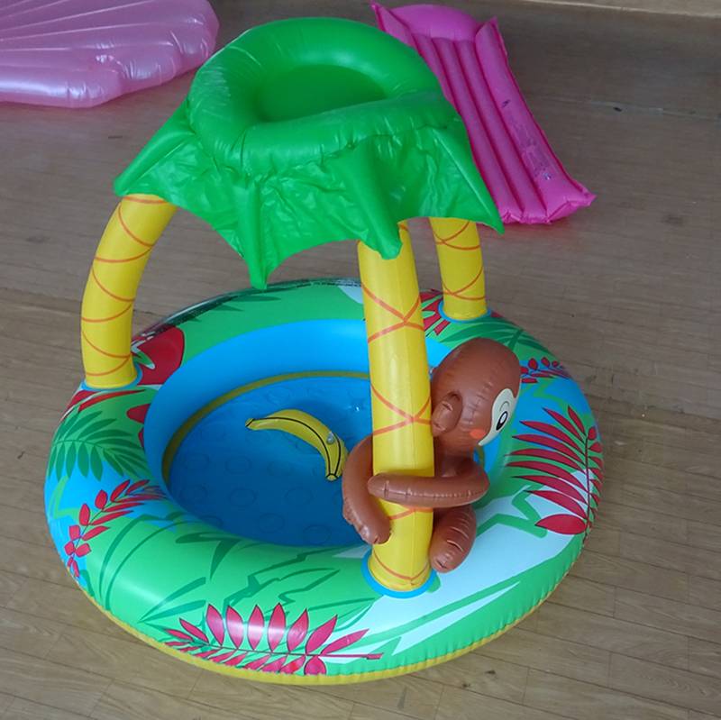 Customised Inflatable Kiddie Swimming Monkey Baby Pool Includes Repair Kit