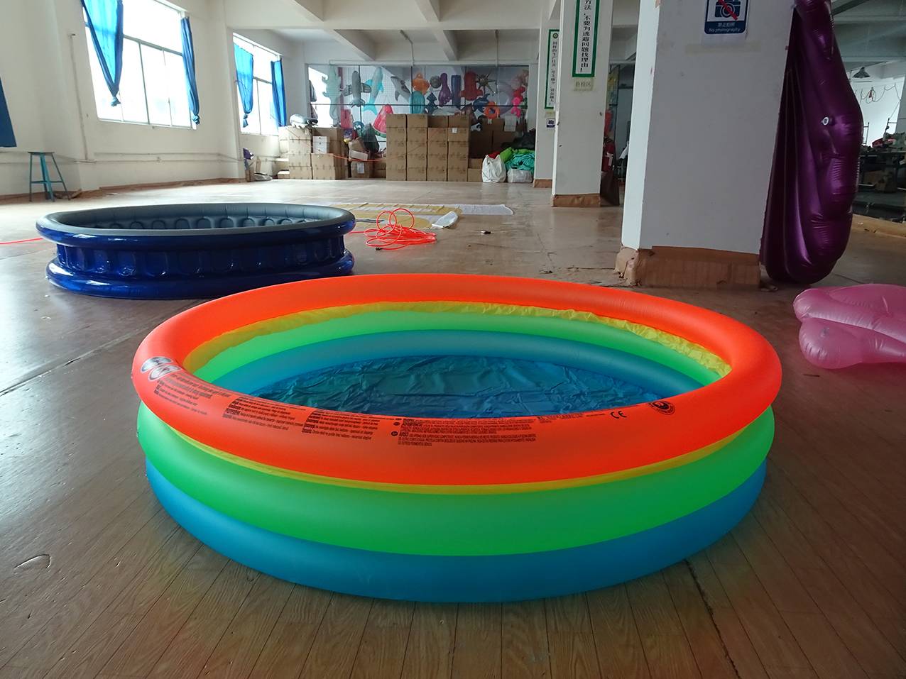 Customised Inflatable Round Baby Pool Blow Up Family & Kiddie Pool Small Baby 3 Rings Round Baby