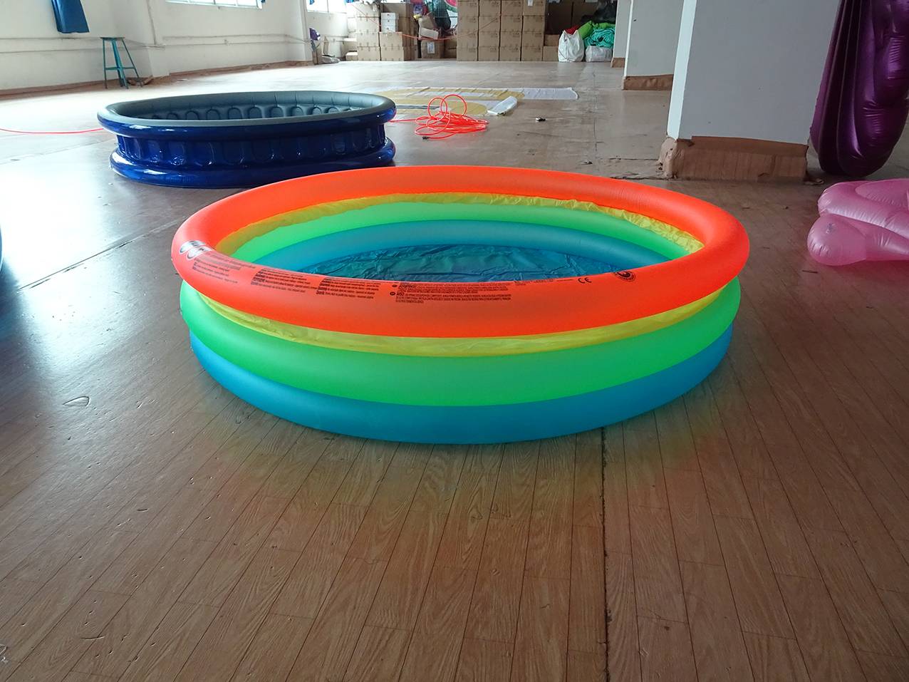Customised Inflatable Round Baby Pool Blow Up Family & Kiddie Pool Small Baby 3 Rings Round Baby