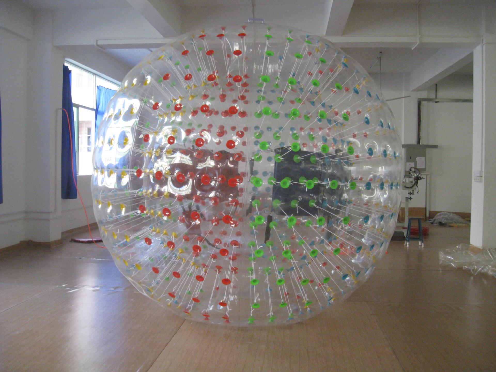 Customised Dry Zorb With White Ropes,Color Dots, With Two Harness  Human Hamster Adults