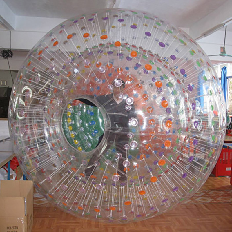 Customised Dry Zorb With White Ropes,Color Dots, With Two Harness  Human Hamster Adults