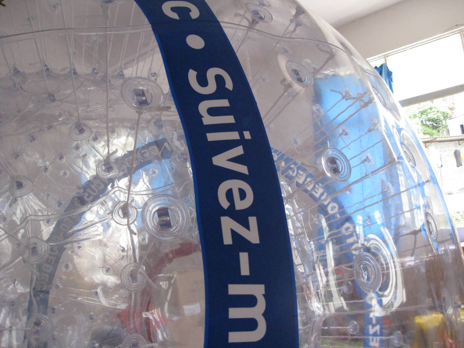 Customised Tpu Inflatable Zorb Ball With Two Entry Hole Human Hamster Adults Backyard Lawn Hill