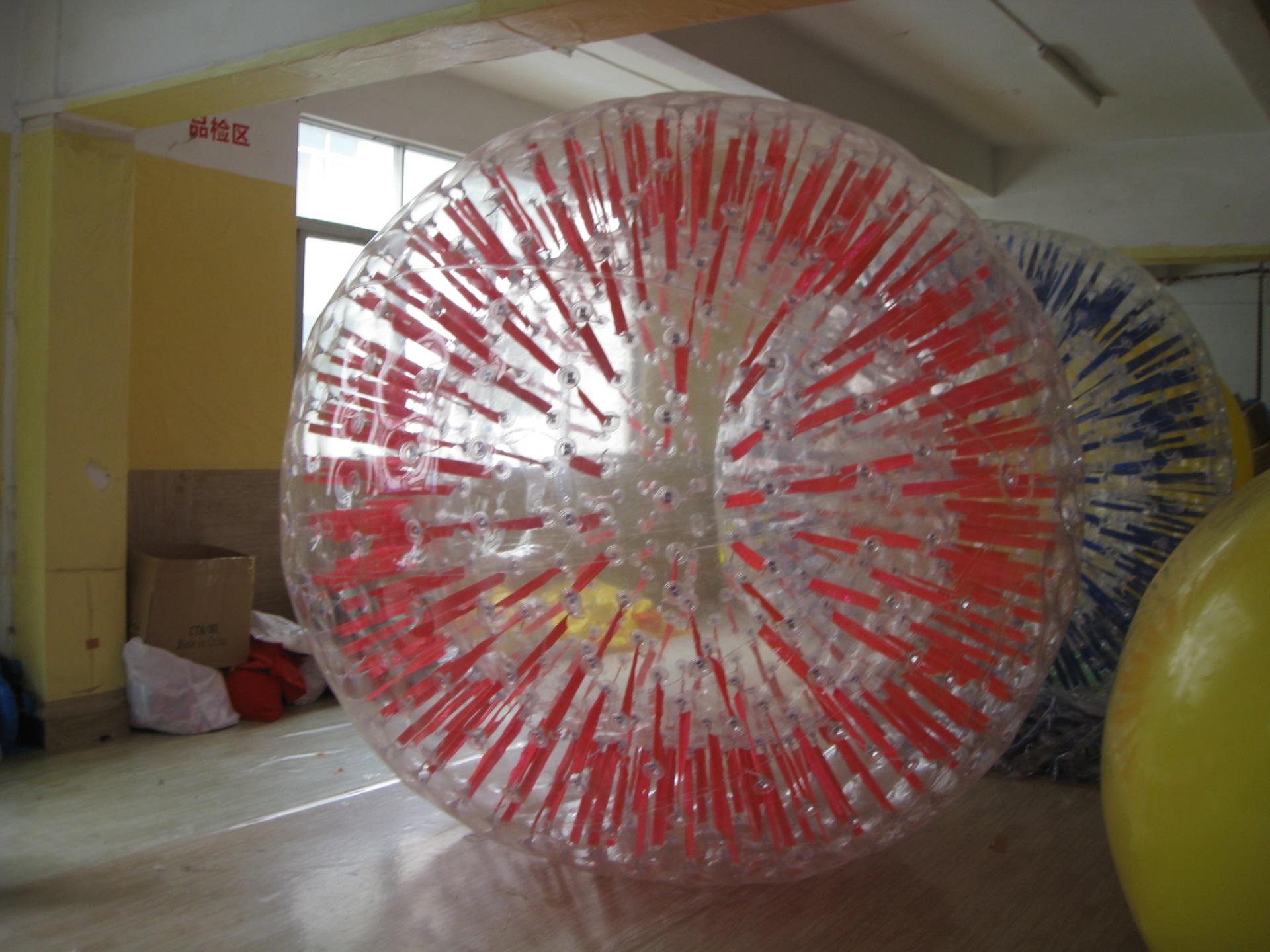 Customised Shinning Zorb With Two Entry Hole With Two Harness, Clear Dots Human Hamster Adults