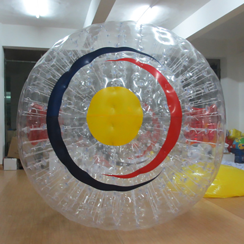 Customised 3M 0.8MM PVC Wet Zorb With White Ropes,Clear Dots, No Harness For Pool Lake Backyard Lawn
