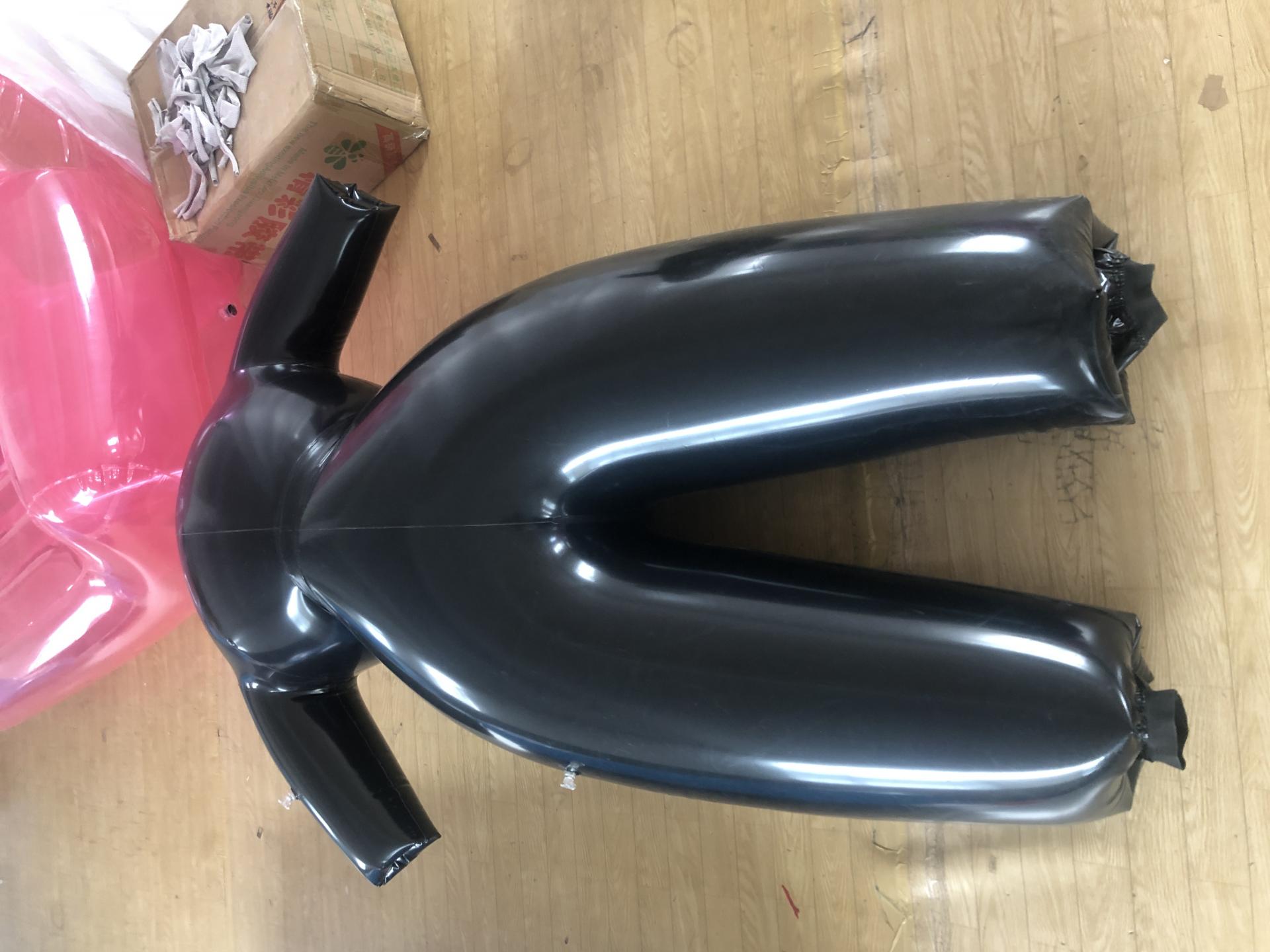 Customised Black Inflatable Random Surprise Costume Air Blow Up Dress Suits